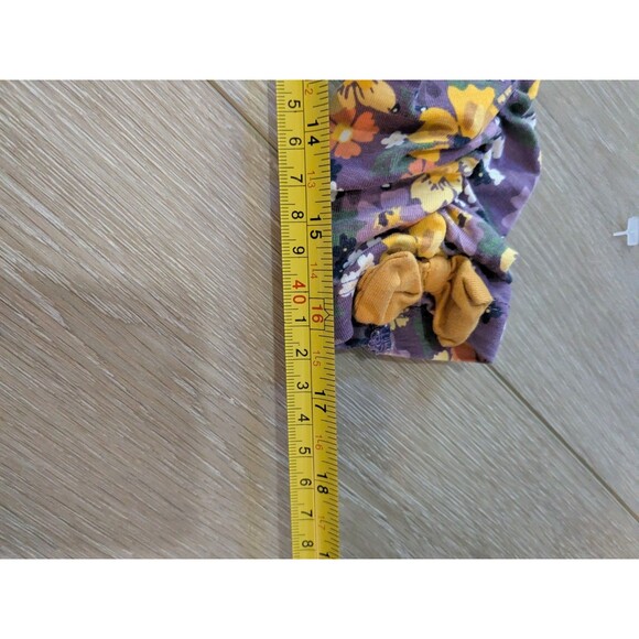 Ruffle Butts Rufflebutts Floral Bow Leggings Bottoms Pink Purple Girls Size 5 - Picture 4 of 7